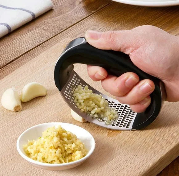 Espremedor Amassador Triturador De Alho Inox Manual Cozinha Garlic Press