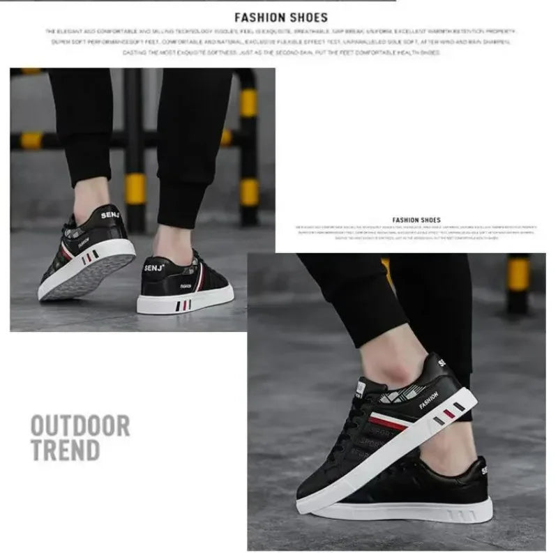 Tênis masculino original de luxo primavera outono 2024 ao ar livre sapatos esportivos casuais para homens marca calçados planos tênis brancos